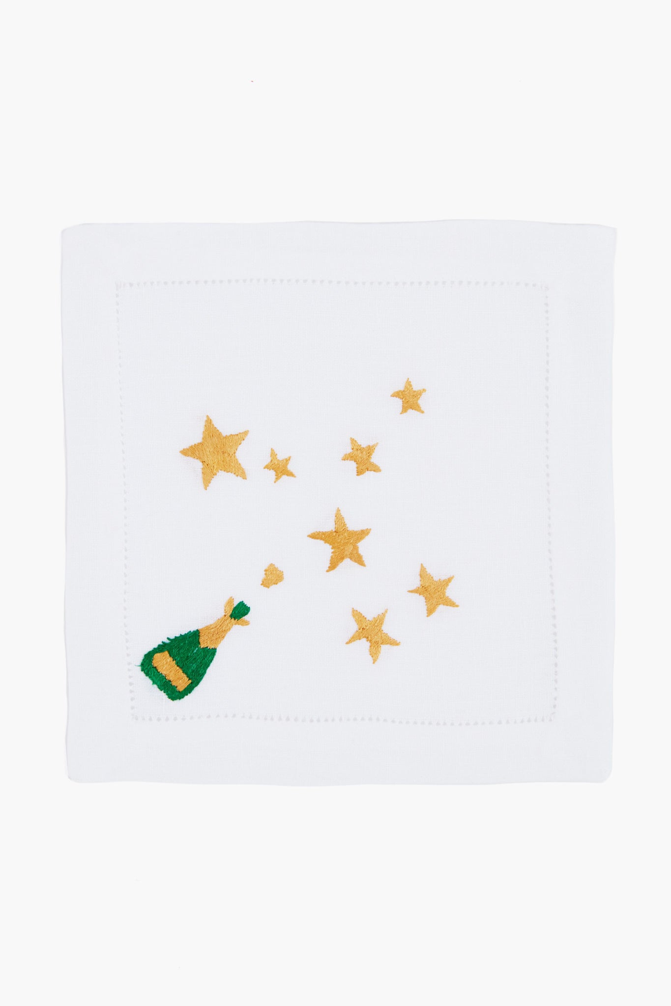 Champagne and Stars Cocktail Napkins Set of 4