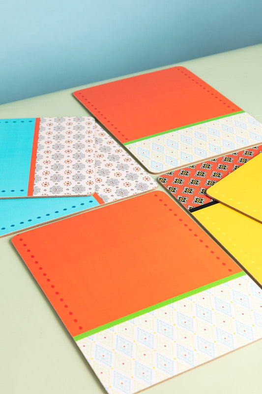 Set Of 6 Eclectic Placemats
