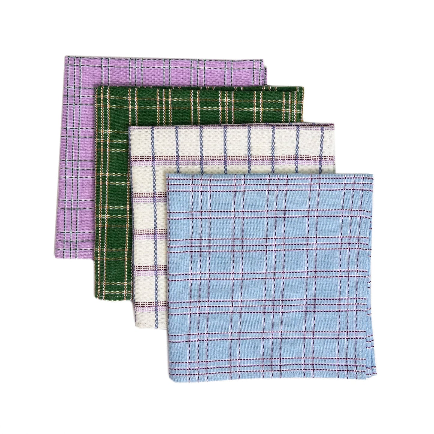 Chiapas Plaid Napkin Set Cloth Napkins Archive New York Assorted