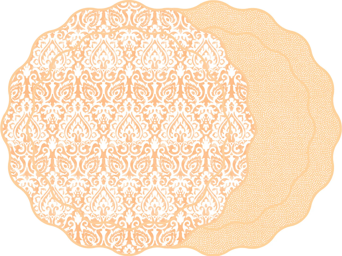 Scallop Damask Placemat