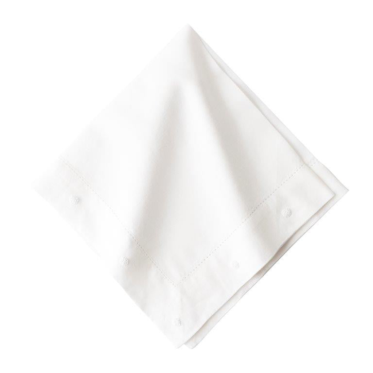Berry Embroidered White Napkin DISC