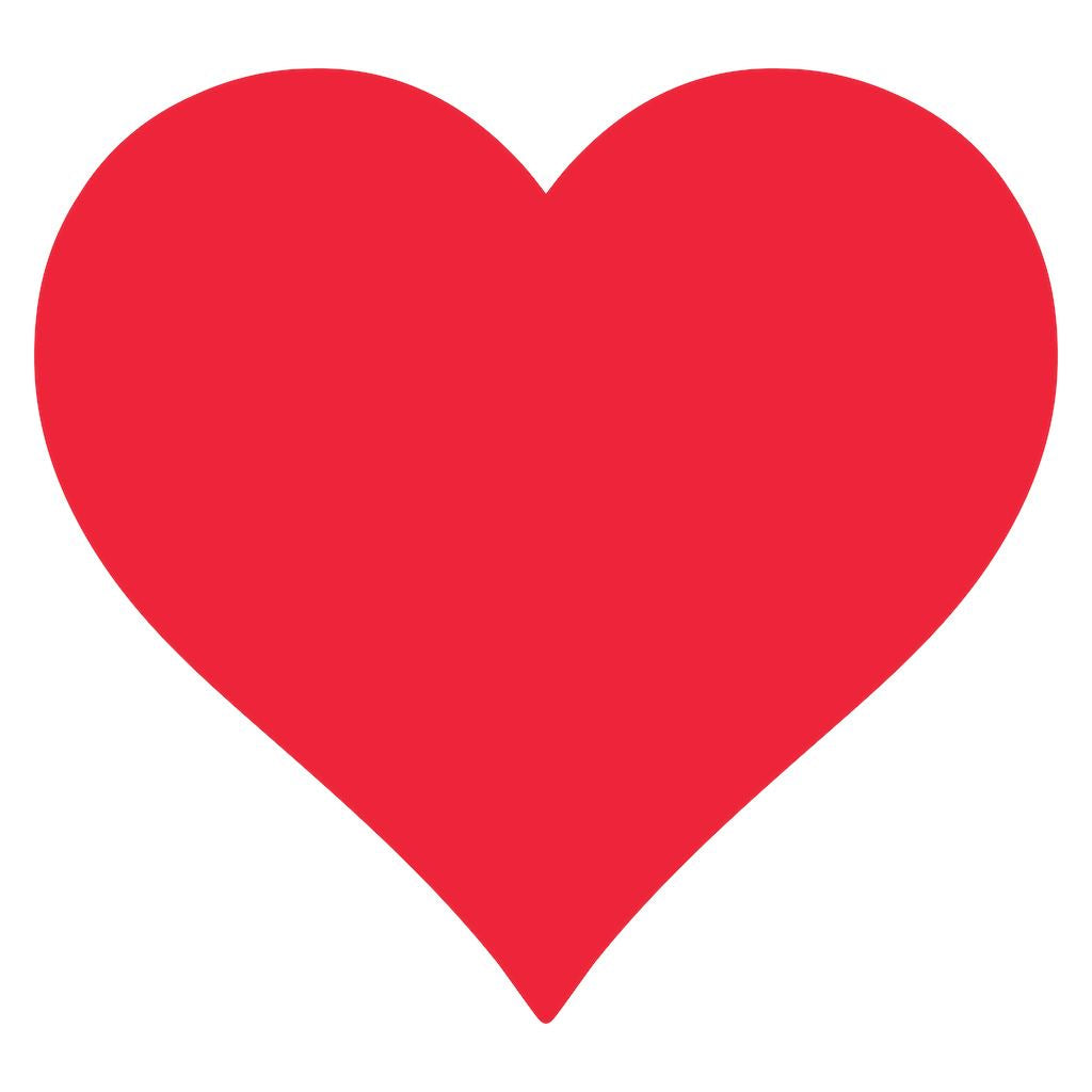 Die-Cut Placemat - Red Heart