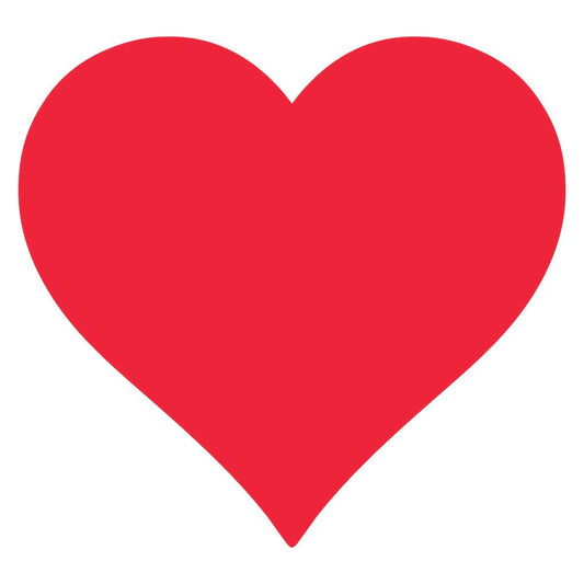 Die-Cut Placemat - Red Heart