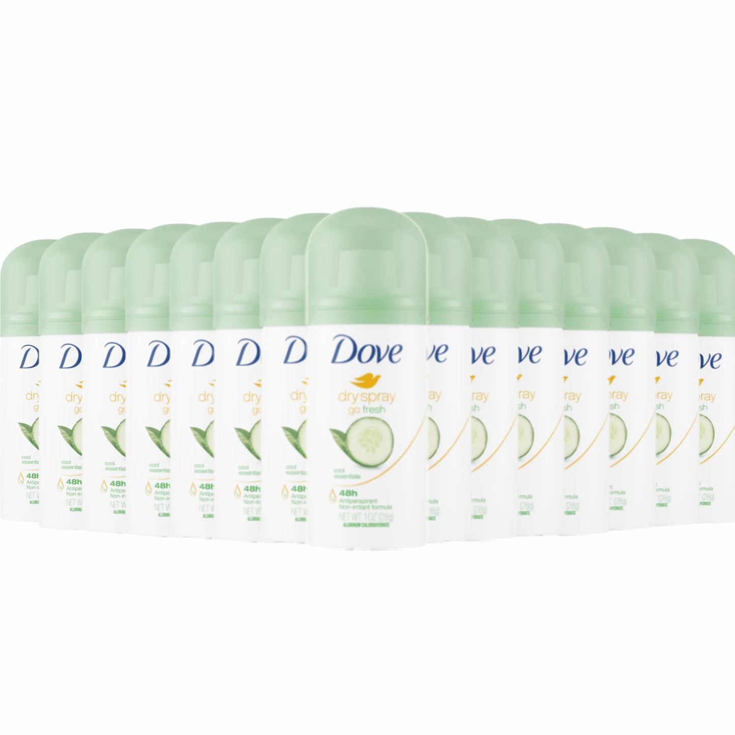 Dove Go Fresh Dry Spray Cool Essentials Antiperspirant - 1 oz ea - 24 Pack
