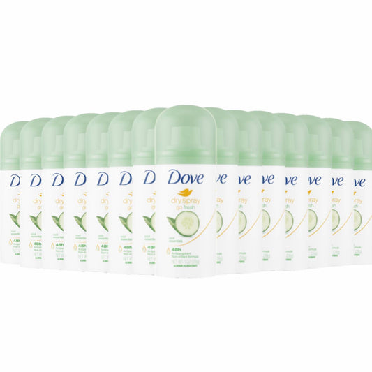 Dove Go Fresh Dry Spray Cool Essentials Antiperspirant - 1 oz ea - 24 Pack