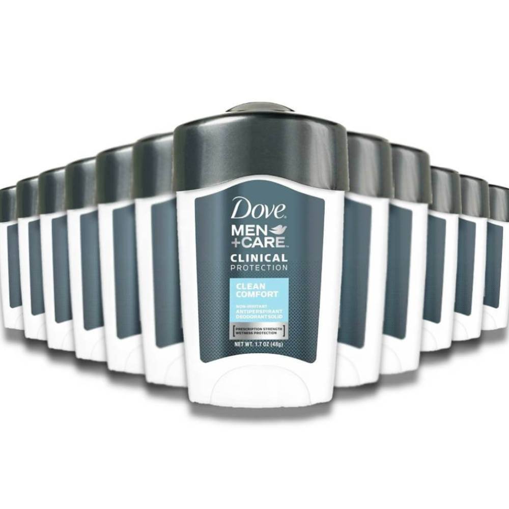 Dove - Antiperspirant Deodorant Stick, Clean Comfort - 1.7 oz - 12 Pack