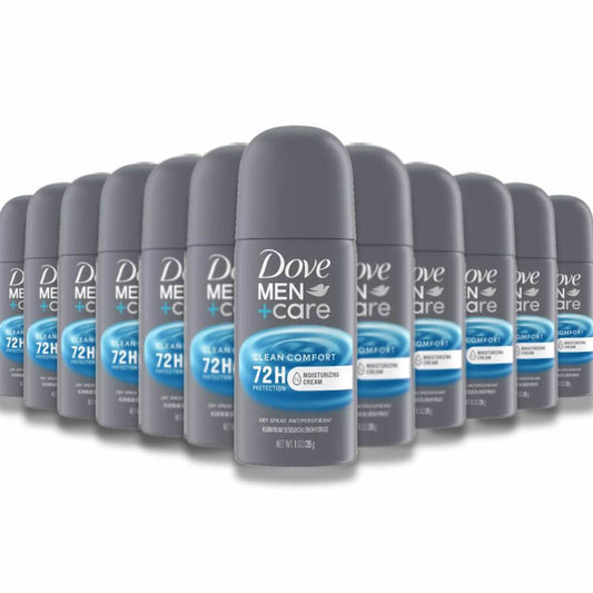 Dove - Men+Care Clean Comfort Antiperspirant & Deodorant Dry Spray - 1 Oz - 24 Pack