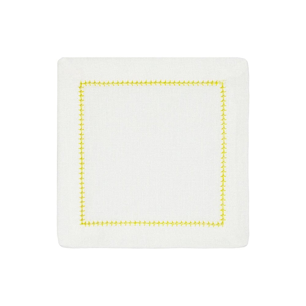Yellow Dolce Cocktail Napkins by Mode Living | Fig Linens