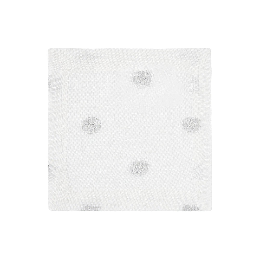 Vogue Silver Cocktail Napkins by Mode Living | Fig Linens