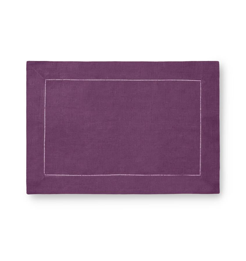 Fig Linens - Sferra Table Linens - Festival Placemats - Aubergine