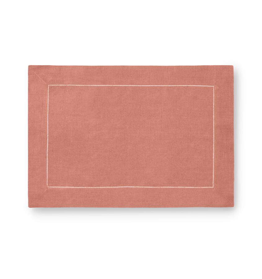 Fig Linens - Sferra Table Linens - Festival Placemats - Salmon