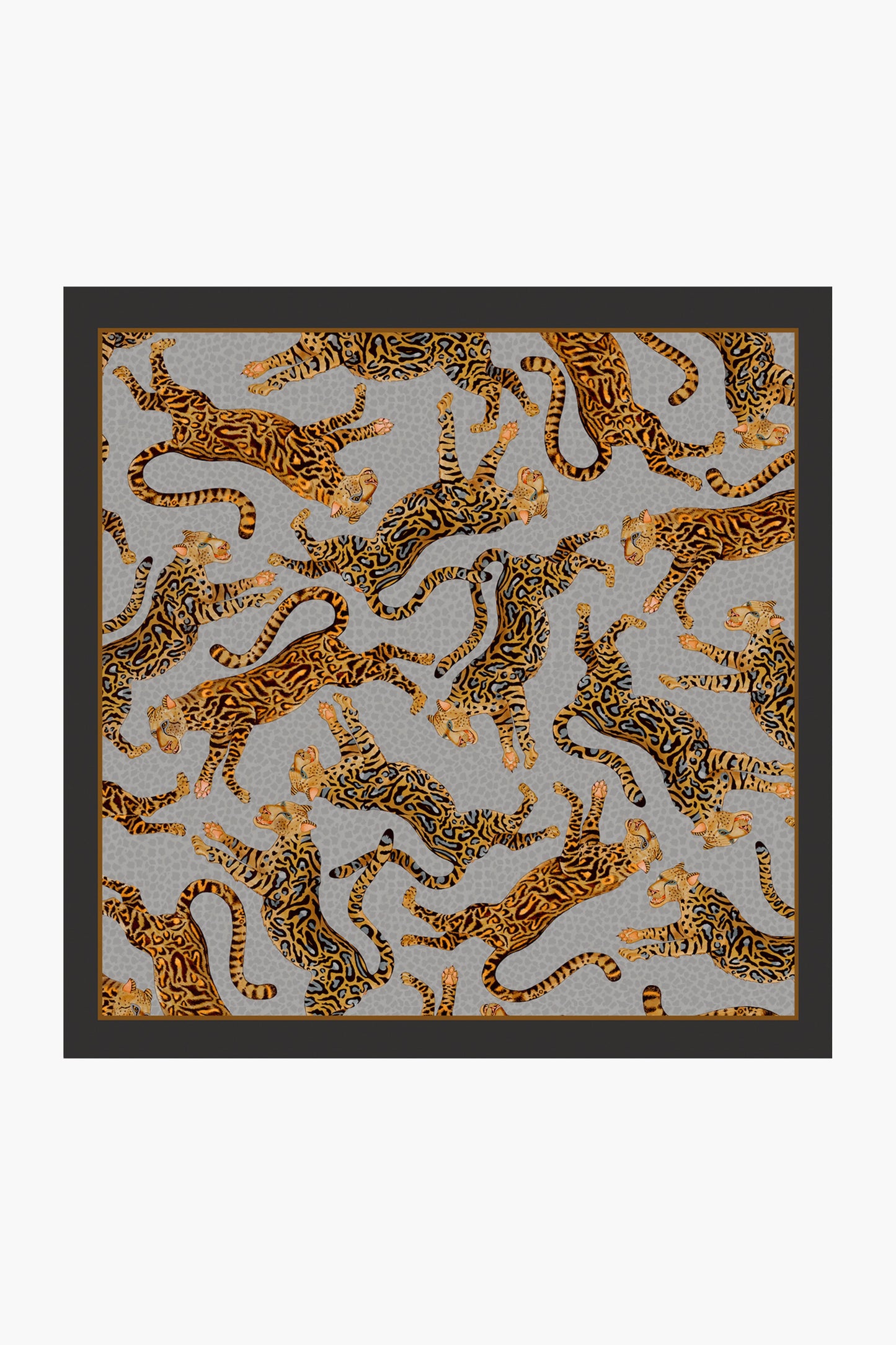 Silver Cheetah Kings Napkins