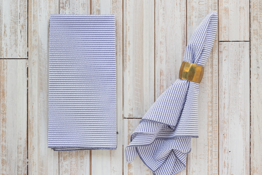 Seersucker Everyday Napkins - Set of Four