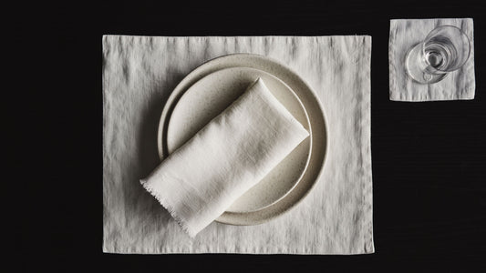 RW Guild Hemmed Flax Linen  Placemat