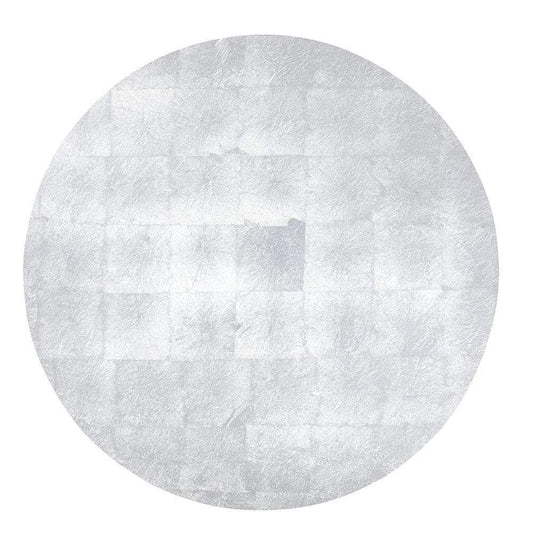Silver Round Lacquer Placemat - 1 Each