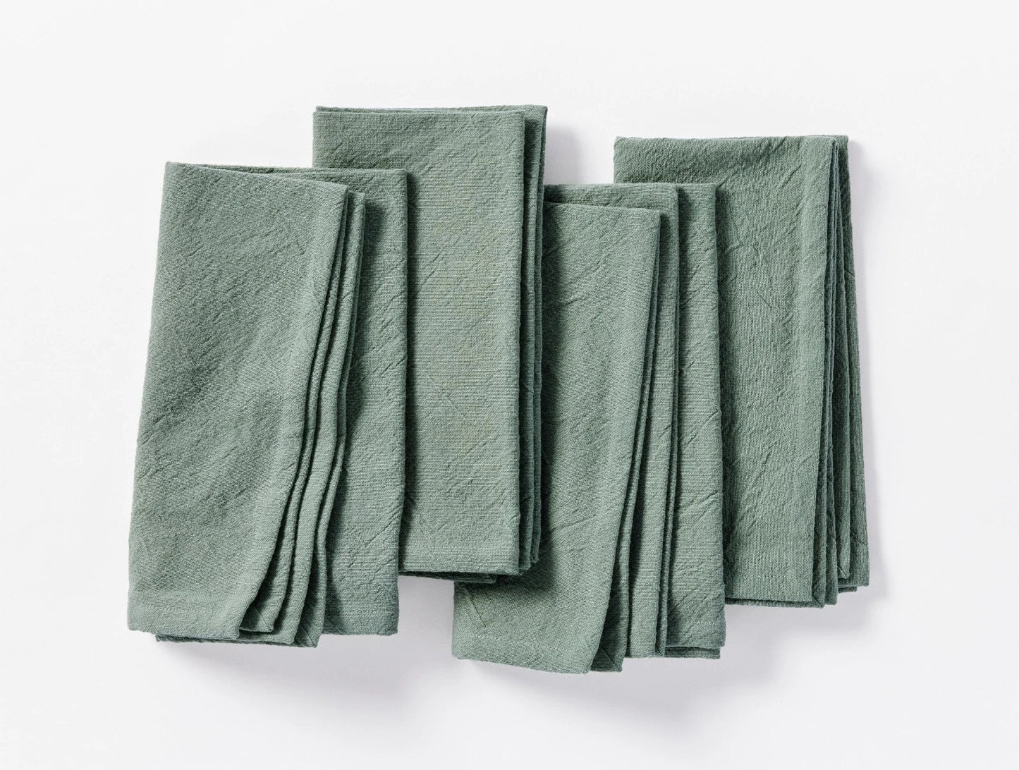 Sonoma Textured Napkin Set Cloth Napkins Coyuchi Cypress