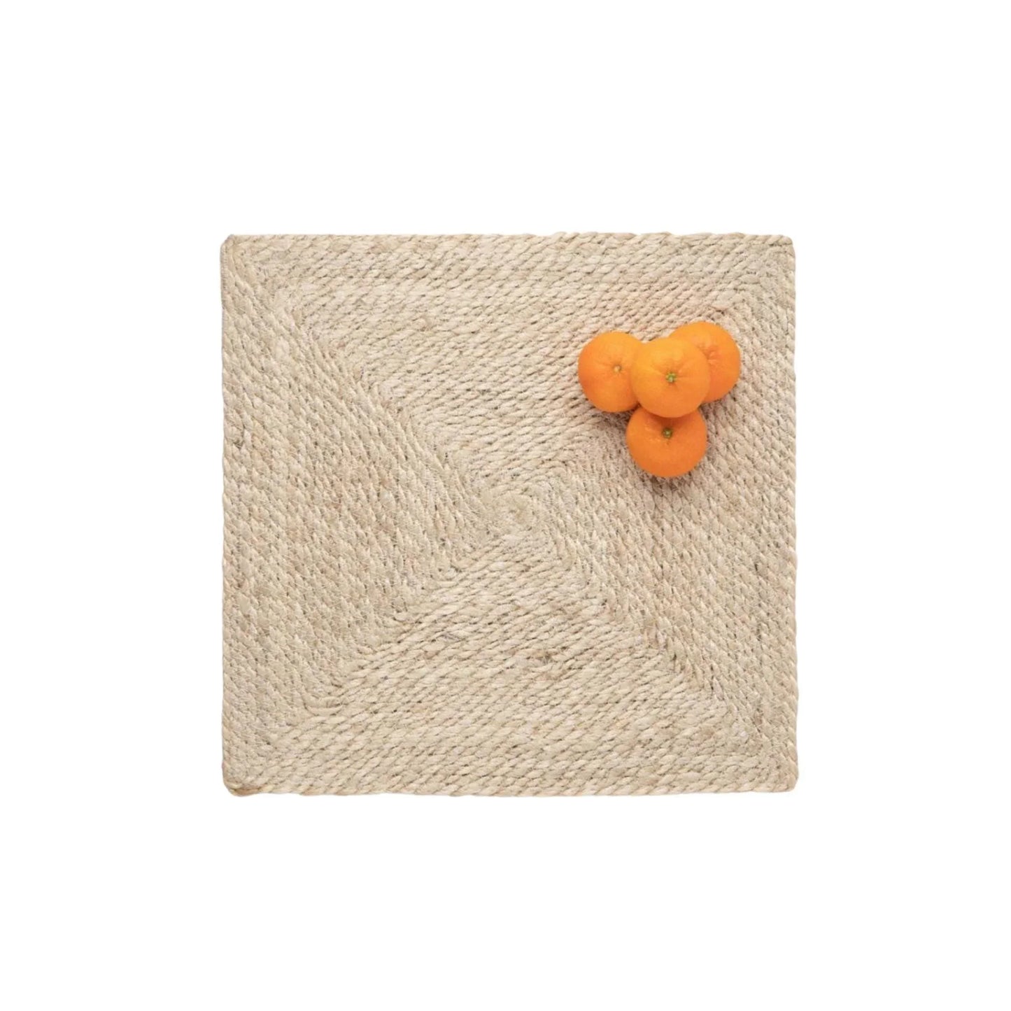 Square Natural Twisted Jute Woven Placemats