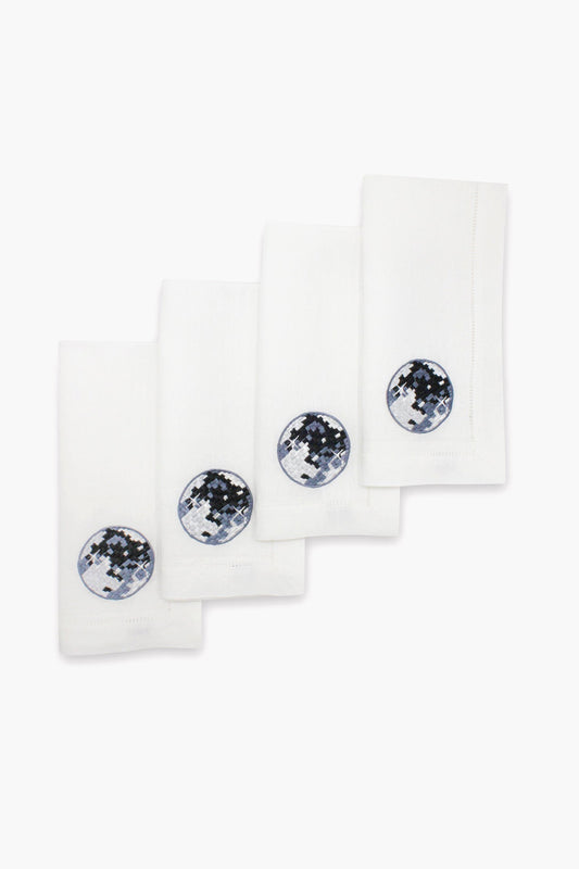 Disco Ball Dinner Napkins Set of 4